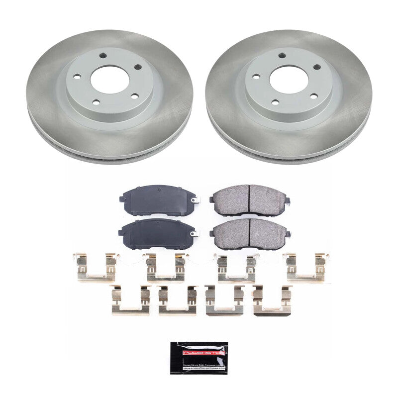 Power Stop 02-03 Nissan Maxima Front Semi-Coated Rotor Kit Power Stop 02-03 Nissan Maxima Front Semi-Coated Rotor Kit
