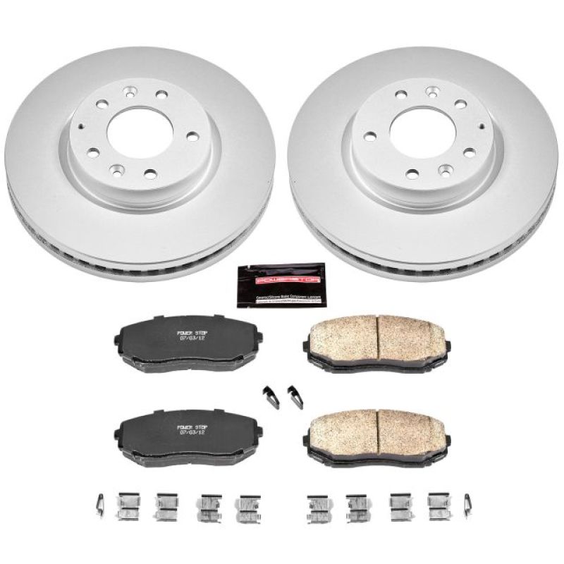 Power Stop 07-12 Mazda CX-7 Front Z17 Evolution Geomet Coated Brake Kit Power Stop 07-12 Mazda CX-7 Front Z17 Evolution Geomet Coated Brake Kit