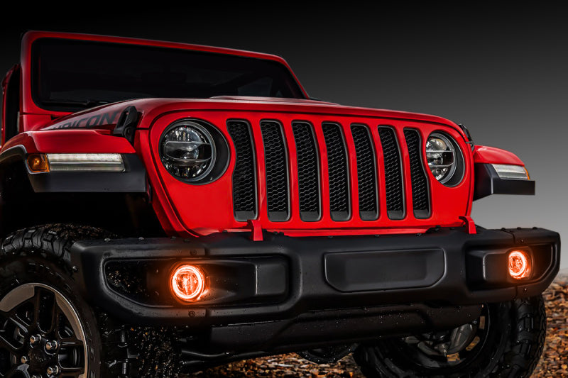 Oracle Jeep Wrangler JL/Gladiator JT LED Surface Mount Fog Light Halo Kit - ColorSHIFT Oracle Jeep Wrangler JL/Gladiator JT LED Surface Mount Fog Light Halo Kit - ColorSHIFT