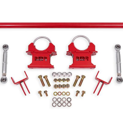 BMR 79-04 Ford Mustang 1.25in Rear Weld-on Anti-roll Bar Kit - Hollow - Red