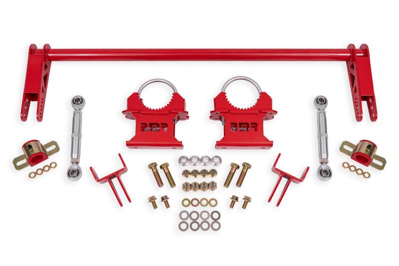 BMR 79-04 Ford Mustang 1.25in Rear Weld-on Anti-roll Bar Kit - Hollow - Red BMR 79-04 Ford Mustang 1.25in Rear Weld-on Anti-roll Bar Kit - Hollow - Red