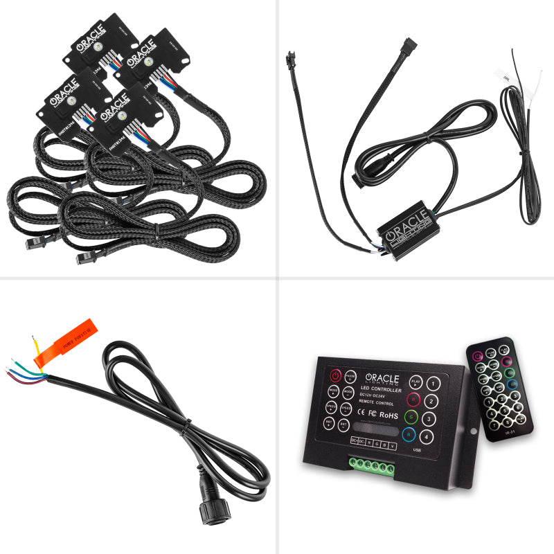 Oracle Jeep Wrangler JL/Gladiator JT RGB+W Headlight DRL Upgrade Kit - ColorSHIFT 2 Oracle Jeep Wrangler JL/Gladiator JT RGB+W Headlight DRL Upgrade Kit - ColorSHIFT 2