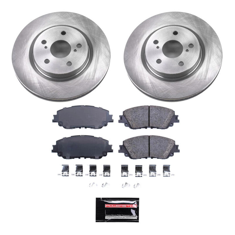 Power Stop 21-23 Toyota Venza Front Semi-Coated Rotor Kit Power Stop 21-23 Toyota Venza Front Semi-Coated Rotor Kit