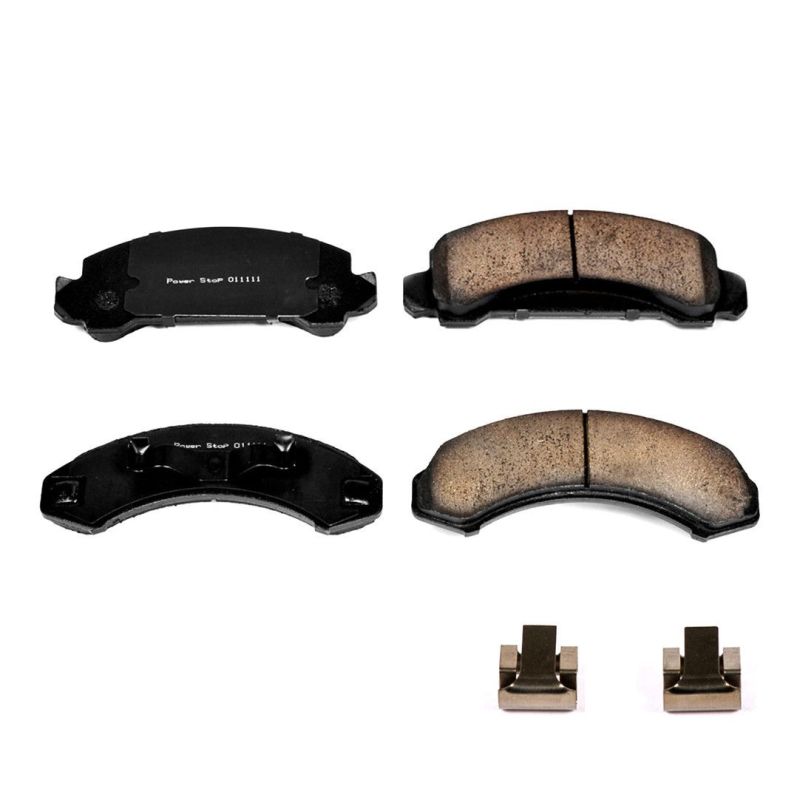 Power Stop 87-97 Ford Aerostar Front Z17 Evolution Ceramic Brake Pads w/Hardware Power Stop 87-97 Ford Aerostar Front Z17 Evolution Ceramic Brake Pads w/Hardware