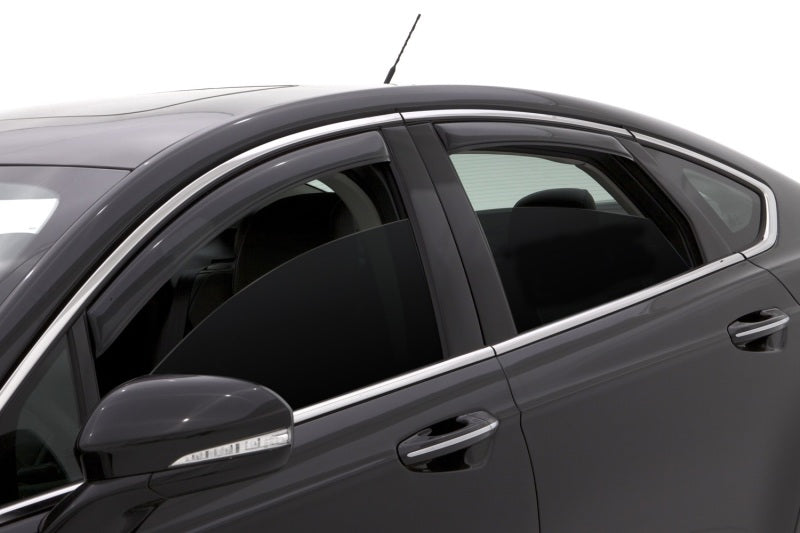 AVS 13-18 Ford Fusion Ventvisor In-Channel Front & Rear Window Deflectors 4pc - Smoke AVS 13-18 Ford Fusion Ventvisor In-Channel Front & Rear Window Deflectors 4pc - Smoke