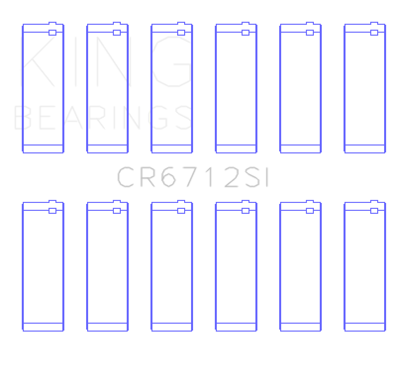 King Engine Bearings Ford V6 Triton/Ohv (Size +0.25mm) Connecting Rod Bearing Set King Engine Bearings Ford V6 Triton/Ohv (Size +0.25mm) Connecting Rod Bearing Set