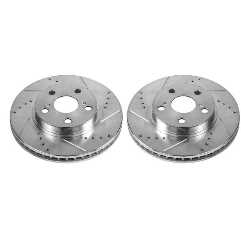 Power Stop 11-17 Lexus CT200h Front Evolution Drilled & Slotted Rotors - Pair Power Stop 11-17 Lexus CT200h Front Evolution Drilled & Slotted Rotors - Pair