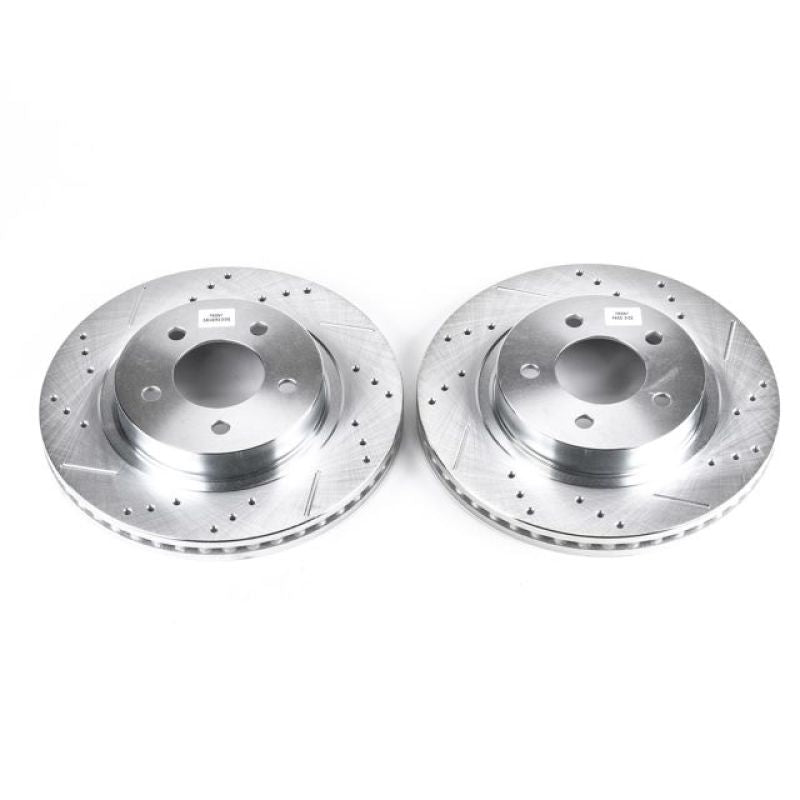Power Stop 99-04 Chrysler 300M Front Evolution Drilled & Slotted Rotors - Pair Power Stop 99-04 Chrysler 300M Front Evolution Drilled & Slotted Rotors - Pair