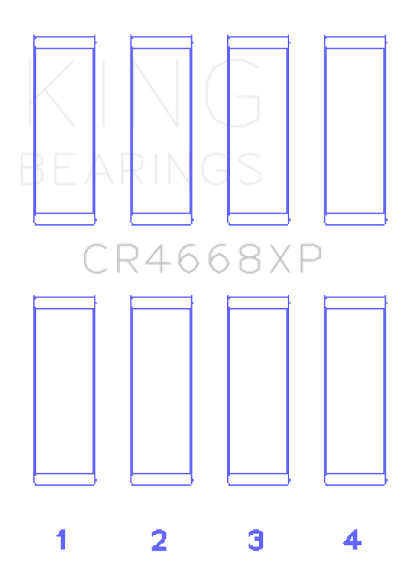 King Engine Bearings Hyundai G4Ke/G4Kc (Size +0.25mm) Connecting Rod Bearing Set King Engine Bearings Hyundai G4Ke/G4Kc (Size +0.25mm) Connecting Rod Bearing Set