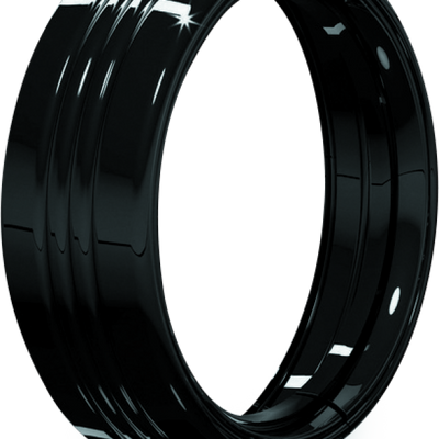 Kuryakyn 7inch Headlamp Trim Ring Gloss Black