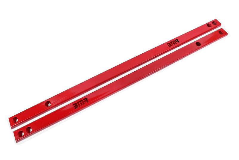 BMR 15-20 S550 Mustang Chassis Jacking Rails (Shorter Tube) - Red BMR 15-20 S550 Mustang Chassis Jacking Rails (Shorter Tube) - Red