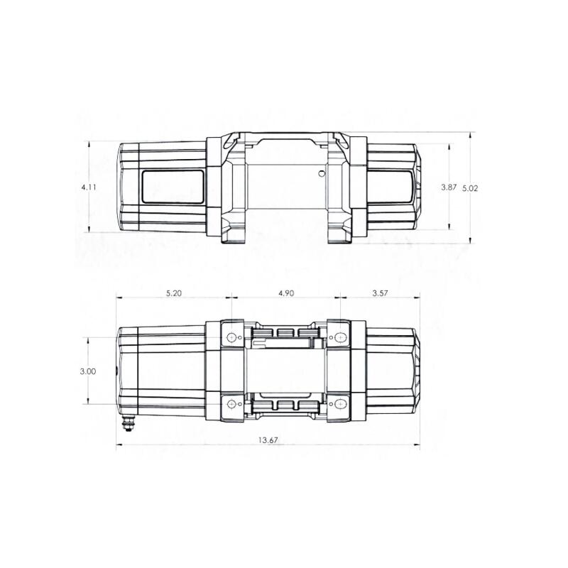 Superwinch 4500 LBS 12V DC 1/4in x 40ft Synthetic Rope Hawse Fairlead SP 45SR Winch Superwinch 4500 LBS 12V DC 1/4in x 40ft Synthetic Rope Hawse Fairlead SP 45SR Winch