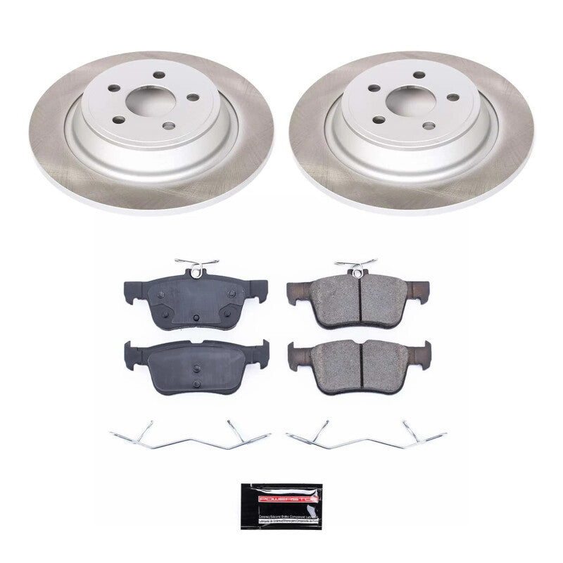 Power Stop 17-20 Lincoln MKZ Rear Semi-Coated Rotor Kit Power Stop 17-20 Lincoln MKZ Rear Semi-Coated Rotor Kit