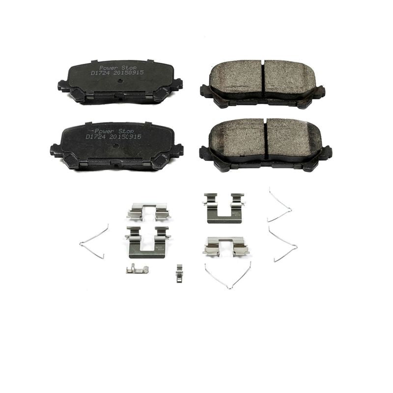 Power Stop 14-16 Acura MDX Rear Z17 Evolution Ceramic Brake Pads w/Hardware Power Stop 14-16 Acura MDX Rear Z17 Evolution Ceramic Brake Pads w/Hardware