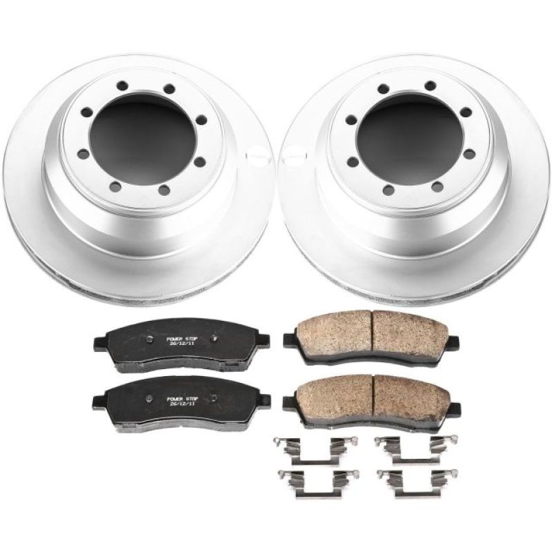 Power Stop 99-04 Ford F-350 Super Duty Rear Z17 Evolution Geomet Coated Brake Kit Power Stop 99-04 Ford F-350 Super Duty Rear Z17 Evolution Geomet Coated Brake Kit