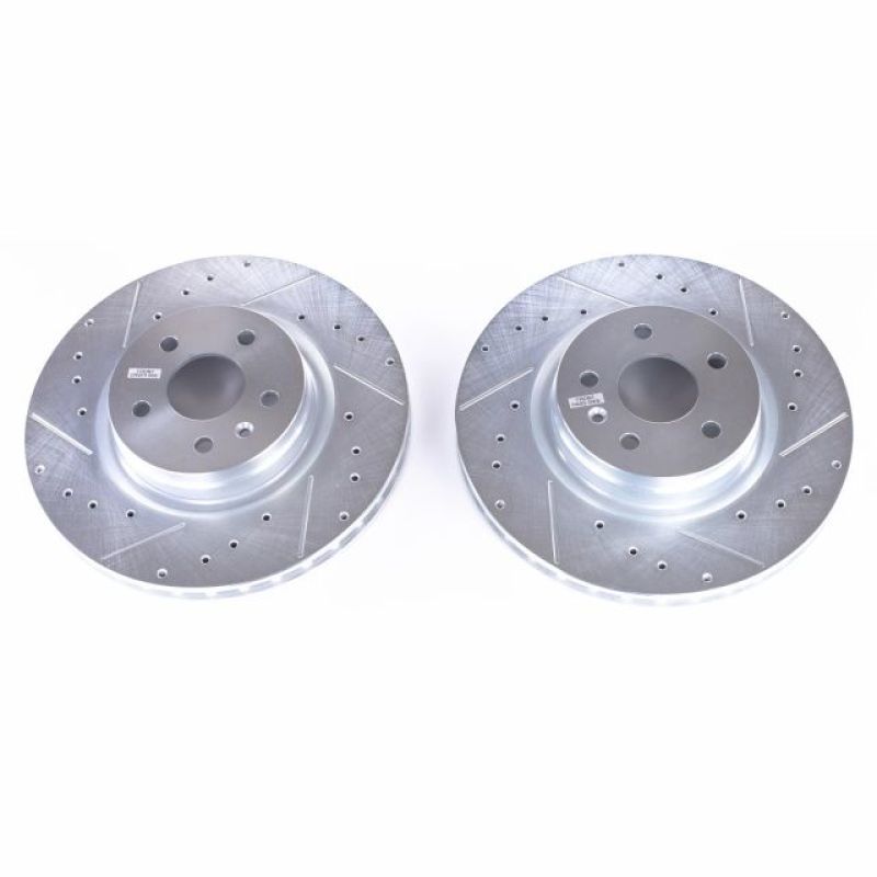 Power Stop 12-18 Tesla Model S Front Evolution Drilled & Slotted Rotors - Pair Power Stop 12-18 Tesla Model S Front Evolution Drilled & Slotted Rotors - Pair