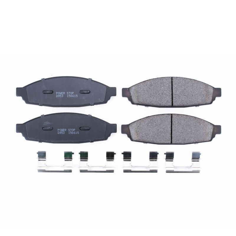 Power Stop 03-05 Lincoln Aviator Front Z17 Evolution Ceramic Brake Pads w/Hardware Power Stop 03-05 Lincoln Aviator Front Z17 Evolution Ceramic Brake Pads w/Hardware