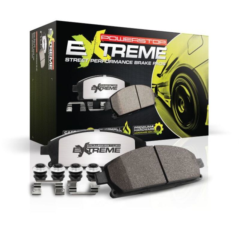 Power Stop 06-15 Honda Civic Front Z26 Street Brake Pad w/Hardware Power Stop 06-15 Honda Civic Front Z26 Street Brake Pad w/Hardware