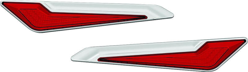 Kuryakyn Omni L.E.D. Side Saddlebag Inserts 18-20 GL1800 Chrome Kuryakyn Omni L.E.D. Side Saddlebag Inserts 18-20 GL1800 Chrome