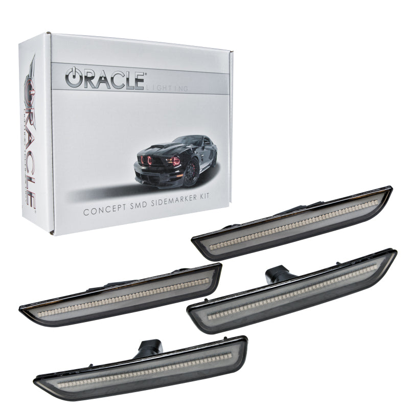 Oracle 10-14 Ford Mustang Concept Sidemarker Set - Tinted - No Paint SEE WARRANTY Oracle 10-14 Ford Mustang Concept Sidemarker Set - Tinted - No Paint SEE WARRANTY