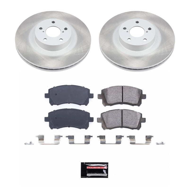 Power Stop 01-02 Subaru Outback Front Semi-Coated Rotor Kit Power Stop 01-02 Subaru Outback Front Semi-Coated Rotor Kit