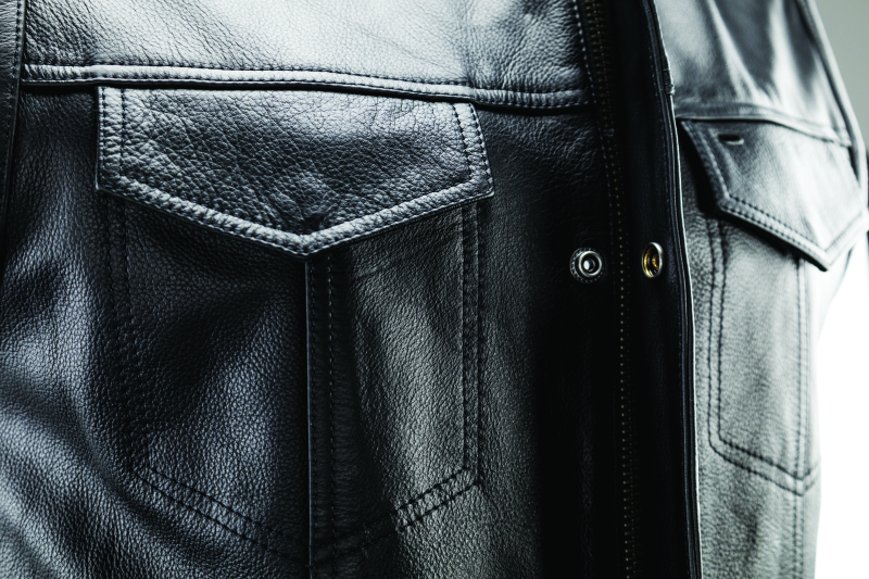 Kuryakyn Leather By River Road Vandal Club Vest Black - Small Kuryakyn Leather By River Road Vandal Club Vest Black - Small