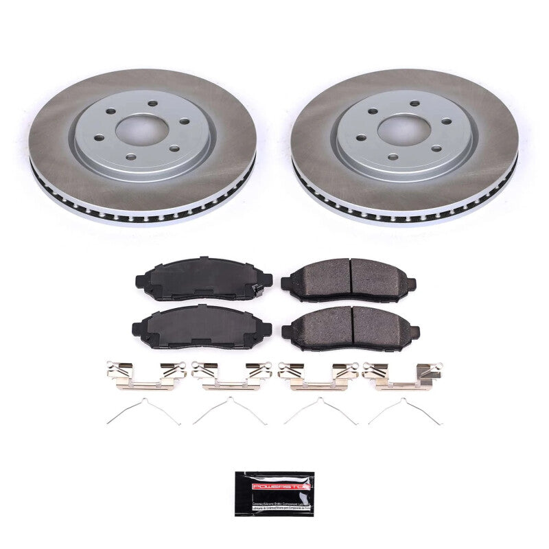 Power Stop 09-12 Suzuki Equator Front Semi-Coated Rotor Kit Power Stop 09-12 Suzuki Equator Front Semi-Coated Rotor Kit