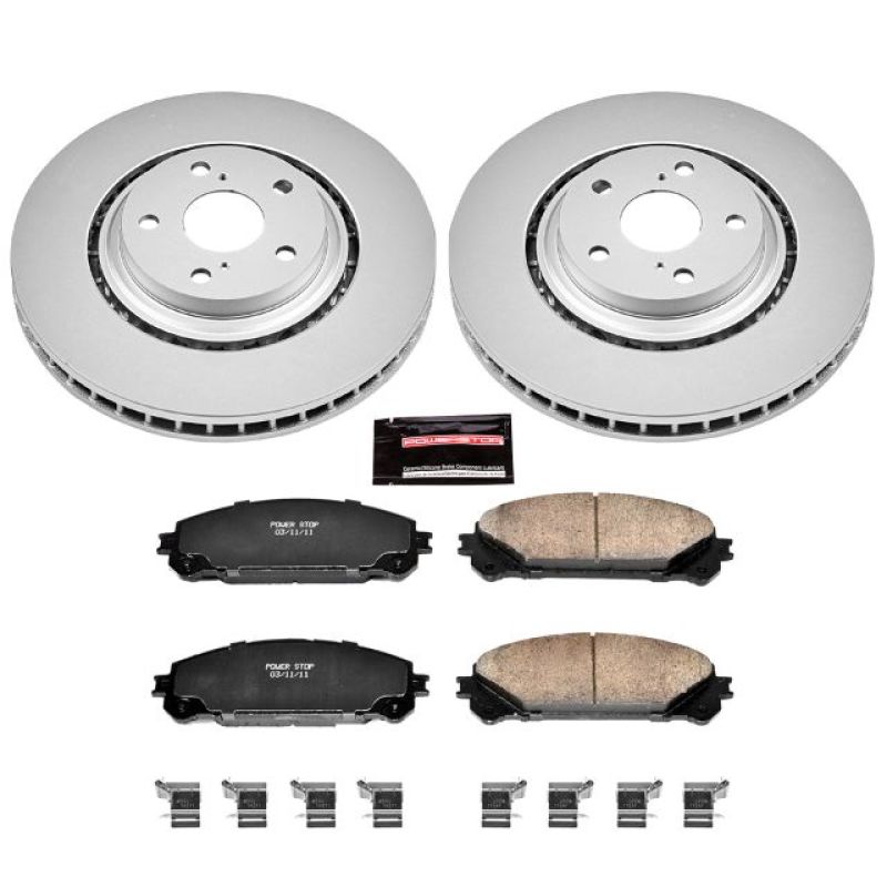 Power Stop 15-17 Lexus NX200t Front Z17 Evolution Geomet Coated Brake Kit Power Stop 15-17 Lexus NX200t Front Z17 Evolution Geomet Coated Brake Kit