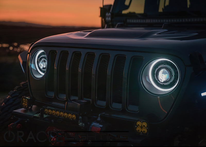 Oracle Oculus Bi-LED Projector Headlights for Jeep JL/Gladiator JT - Matte Blk - 5500K Oracle Oculus Bi-LED Projector Headlights for Jeep JL/Gladiator JT - Matte Blk - 5500K