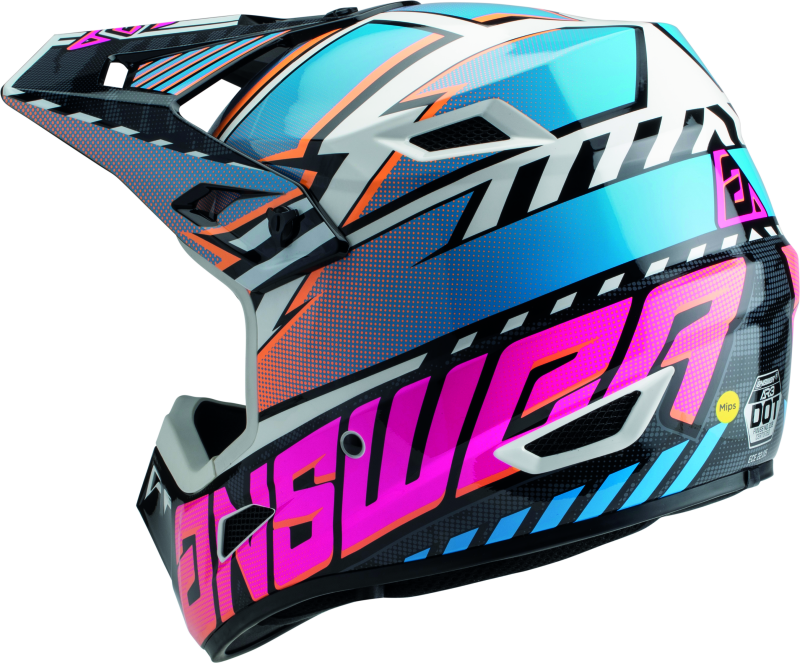 Answer AR3 Rapid Helmet Blue/Orange/Rhodamine - XS Answer AR3 Rapid Helmet Blue/Orange/Rhodamine - XS