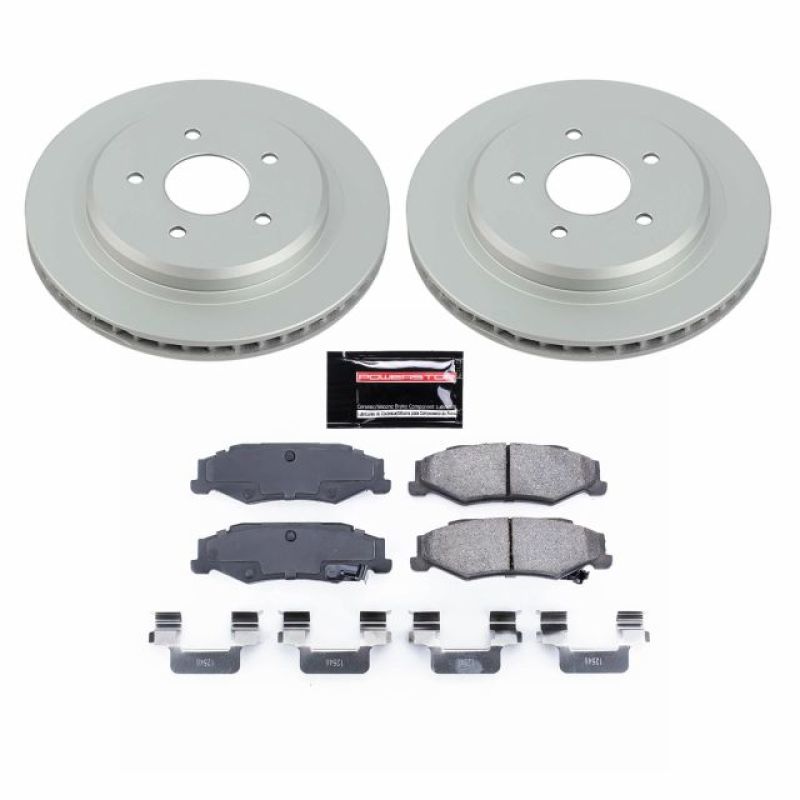 Power Stop 04-09 Cadillac XLR Rear Z17 Evolution Geomet Coated Brake Kit Power Stop 04-09 Cadillac XLR Rear Z17 Evolution Geomet Coated Brake Kit