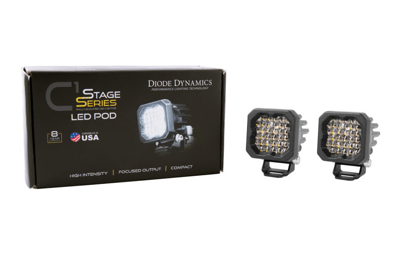 Diode Dynamics Stage Series C1R - White Flood Standard LED Pod (Pair) Diode Dynamics Stage Series C1R - White Flood Standard LED Pod (Pair)