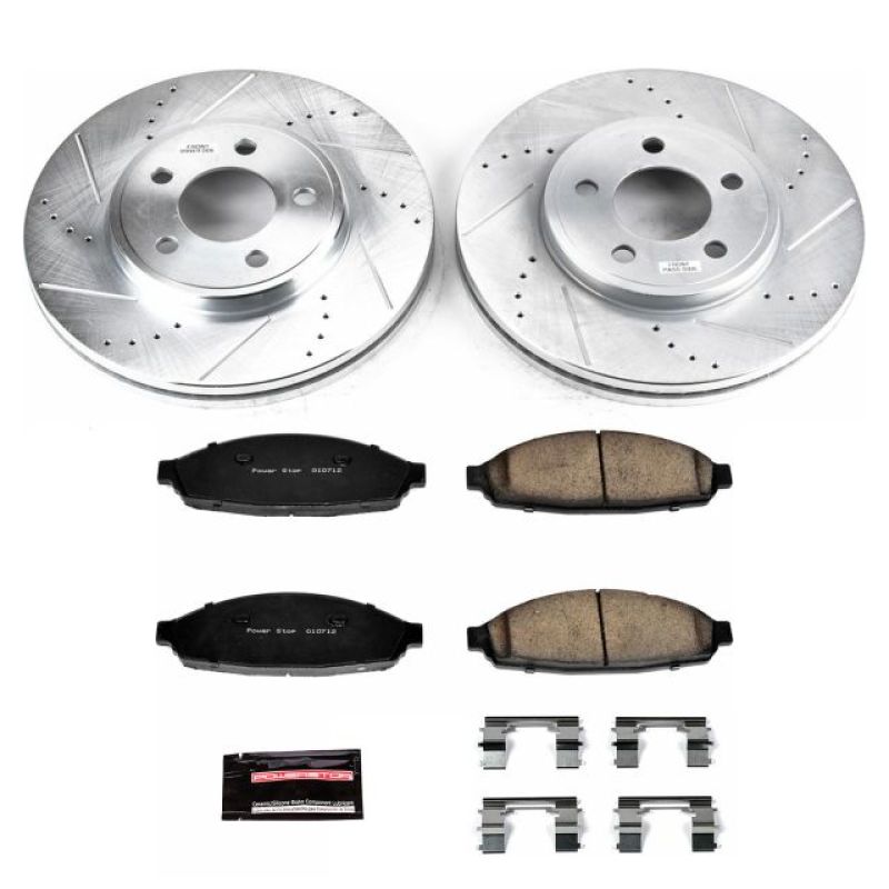 Power Stop 03-11 Ford Crown Victoria Front Z23 Evolution Sport Brake Kit Power Stop 03-11 Ford Crown Victoria Front Z23 Evolution Sport Brake Kit