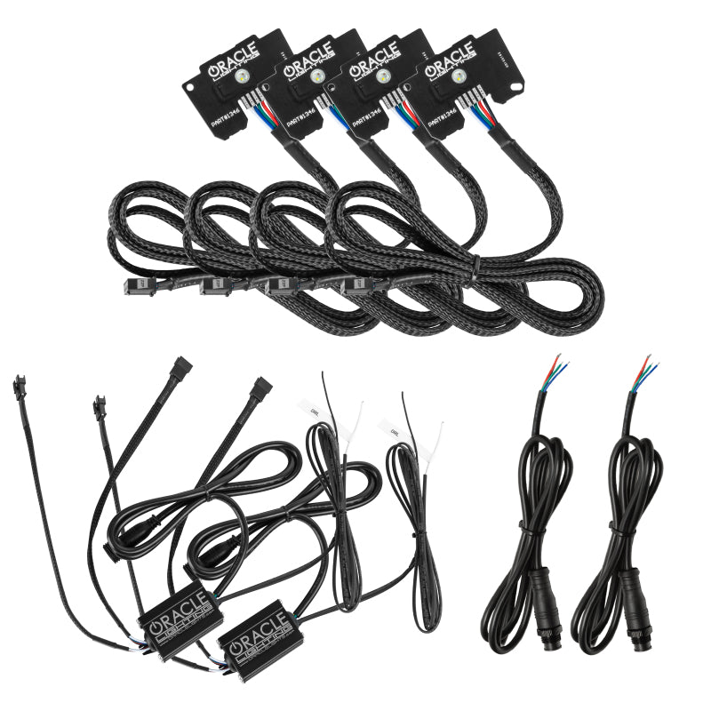 Oracle Jeep Wrangler JL/Gladiator JT RGB+W Headlight DRL Kit - ColorSHIFT w/o Cntrl SEE WARRANTY Oracle Jeep Wrangler JL/Gladiator JT RGB+W Headlight DRL Kit - ColorSHIFT w/o Cntrl SEE WARRANTY
