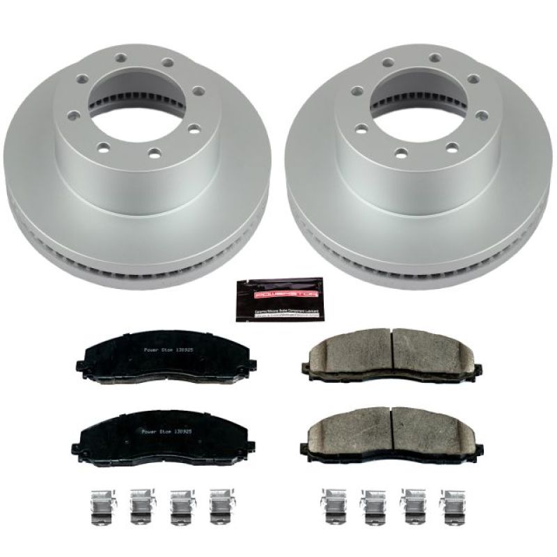 Power Stop 13-19 Ford F-250 Super Duty Front Z17 Evolution Geomet Coated Brake Kit Power Stop 13-19 Ford F-250 Super Duty Front Z17 Evolution Geomet Coated Brake Kit