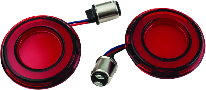 Kuryakyn Tracer L.E.D. Rear Turn Signal Insert Red Light Red Lens 1157 Kuryakyn Tracer L.E.D. Rear Turn Signal Insert Red Light Red Lens 1157