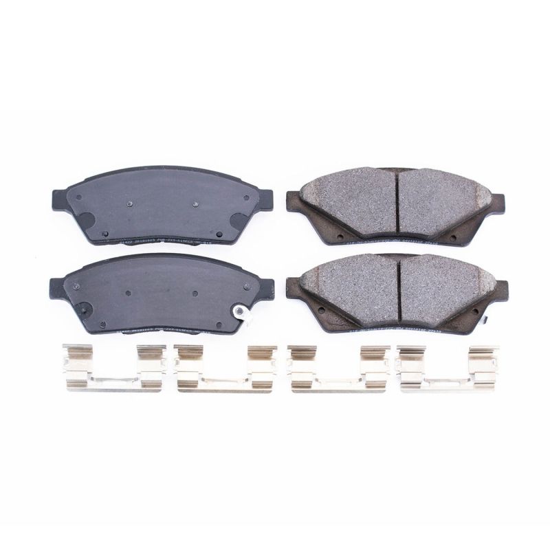 Power Stop 10-16 Cadillac SRX Front Z17 Evolution Ceramic Brake Pads w/Hardware Power Stop 10-16 Cadillac SRX Front Z17 Evolution Ceramic Brake Pads w/Hardware