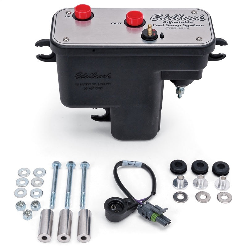 Edelbrock Fuel System Universal Fuel Sump Module Adjustable Fuel Sump Tank Only 255 LPH Edelbrock Fuel System Universal Fuel Sump Module Adjustable Fuel Sump Tank Only 255 LPH