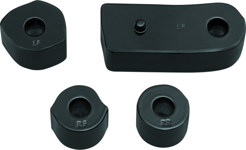 Kuryakyn Driver Floorboard Spacers 18-Up Softail Models Gloss Black Kuryakyn Driver Floorboard Spacers 18-Up Softail Models Gloss Black