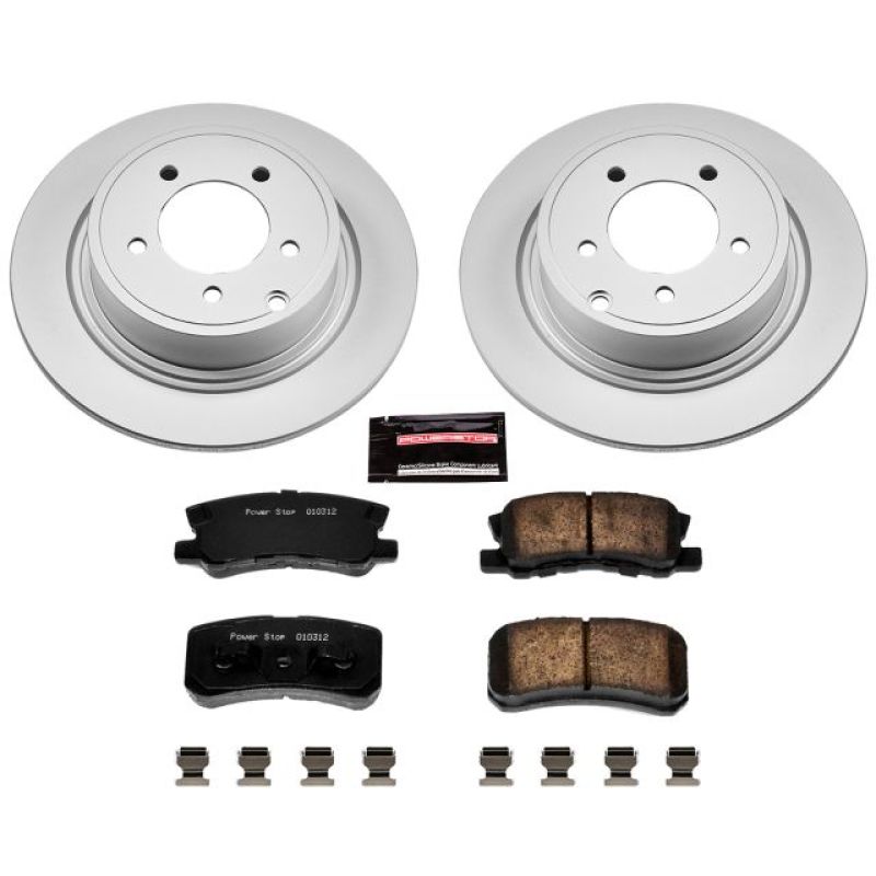 Power Stop 11-14 Chrysler 200 Rear Z17 Evolution Geomet Coated Brake Kit Power Stop 11-14 Chrysler 200 Rear Z17 Evolution Geomet Coated Brake Kit