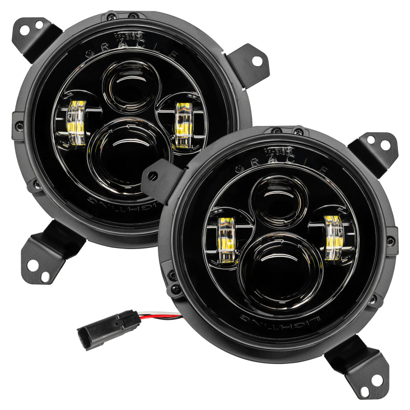 Oracle Jeep Wrangler JL/Gladiator JT 7in. High Powered LED Headlights (Pair) - No Halo SEE WARRANTY Oracle Jeep Wrangler JL/Gladiator JT 7in. High Powered LED Headlights (Pair) - No Halo SEE WARRANTY