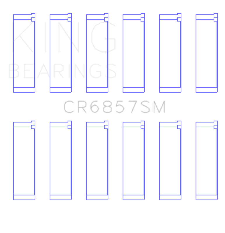 King Engine Bearings Chrysler Pentastar 3.6L Erb V6 (Size +0.25mm) Connecting Rod Bearing Set King Engine Bearings Chrysler Pentastar 3.6L Erb V6 (Size +0.25mm) Connecting Rod Bearing Set