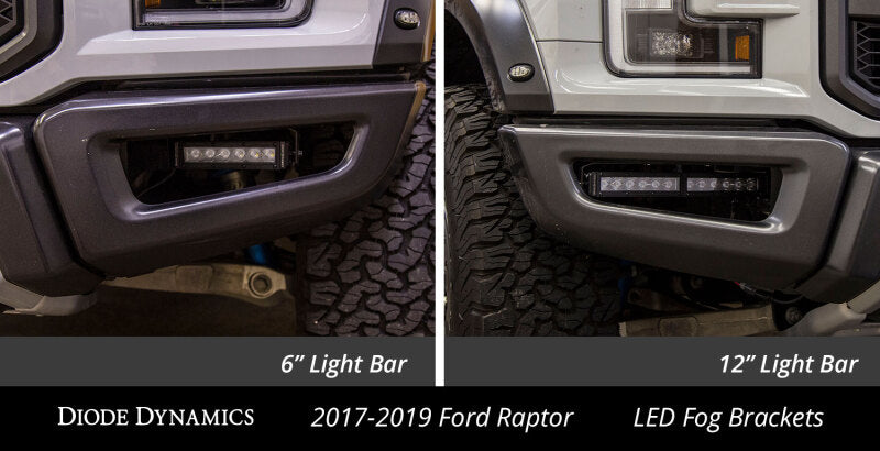 Diode Dynamics 17-19 Ford Raptor SS Fog Kit 12.0 In - Amber Driving Diode Dynamics 17-19 Ford Raptor SS Fog Kit 12.0 In - Amber Driving