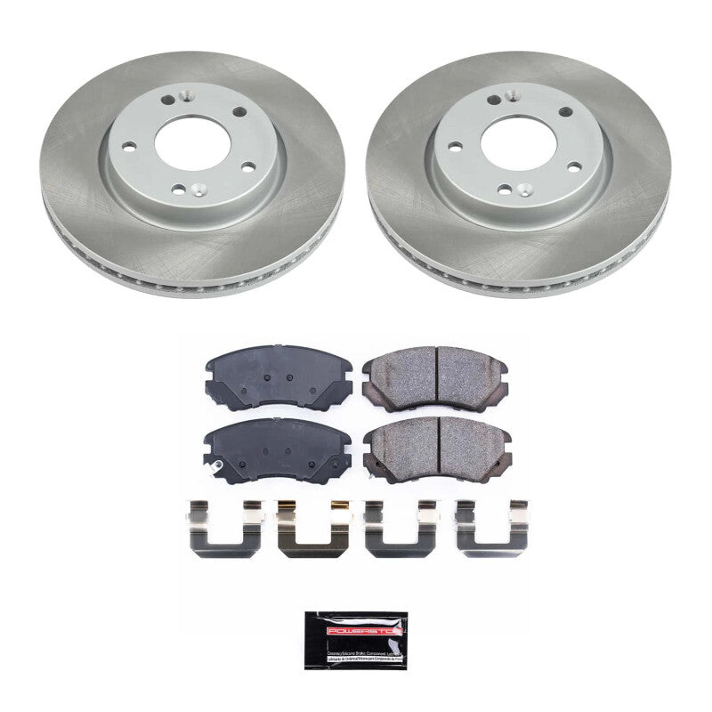 Power Stop 05-10 Kia Sportage Front Semi-Coated Rotor Kit Power Stop 05-10 Kia Sportage Front Semi-Coated Rotor Kit