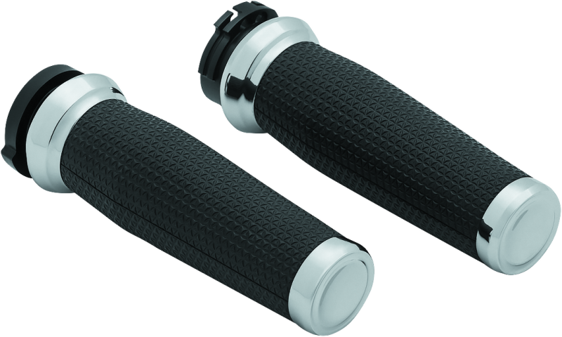 Kuryakyn Thresher Grips Dual Cable Chrome Kuryakyn Thresher Grips Dual Cable Chrome
