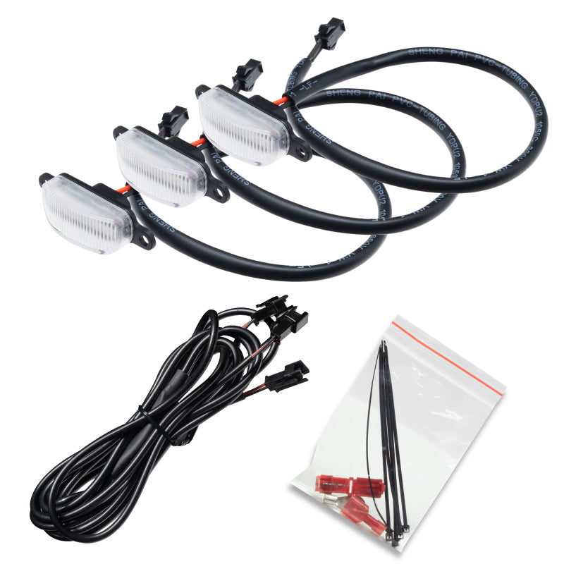 Oracle Universal Pre-Runner Style LED Grill Light Kit (New Style) - Amber w/Clear Lens SEE WARRANTY Oracle Universal Pre-Runner Style LED Grill Light Kit (New Style) - Amber w/Clear Lens SEE WARRANTY