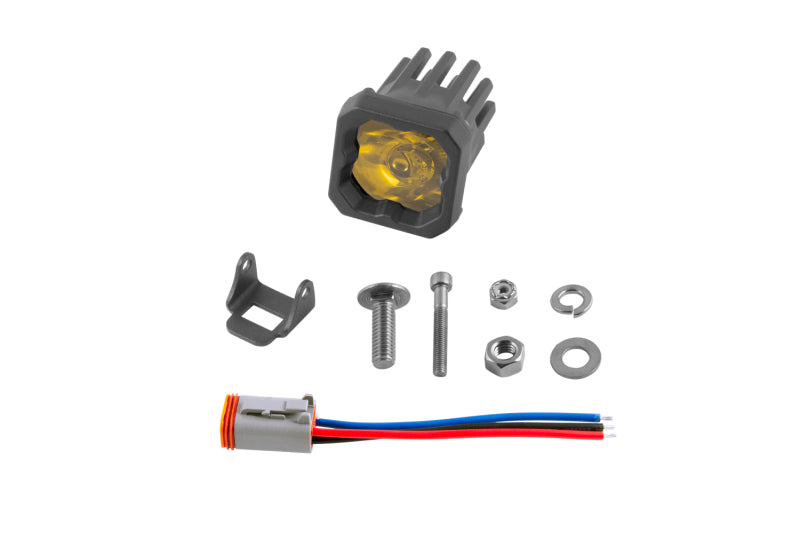 Diode Dynamics Stage Series C1 LED Pod Sport - Yellow Wide Standard ABL Each Diode Dynamics Stage Series C1 LED Pod Sport - Yellow Wide Standard ABL Each