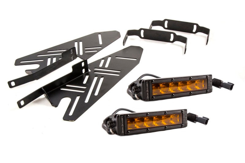 Diode Dynamics 17-19 Ford Raptor SS Fog Kit SS 6.0 In - Amber Driving Diode Dynamics 17-19 Ford Raptor SS Fog Kit SS 6.0 In - Amber Driving