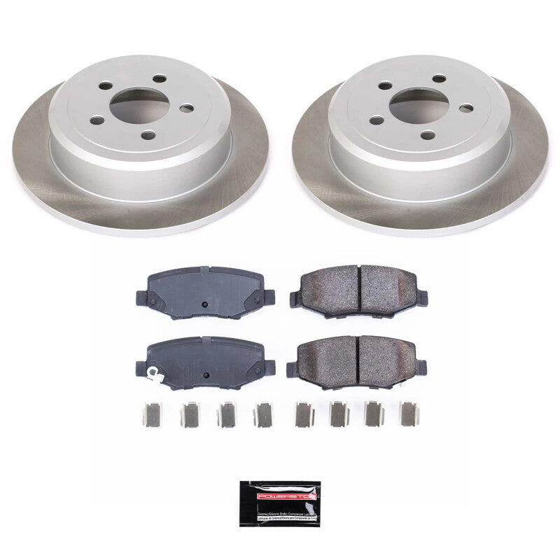 Power Stop 08-12 Jeep Liberty Rear Semi-Coated Rotor Kit Power Stop 08-12 Jeep Liberty Rear Semi-Coated Rotor Kit