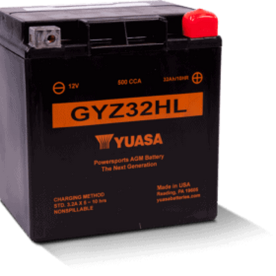 Yuasa GYZ32HL High Performance Maintenance Free AGM 12 Volt Battery